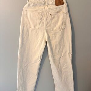 H&M Cream Boyfriend Jeans